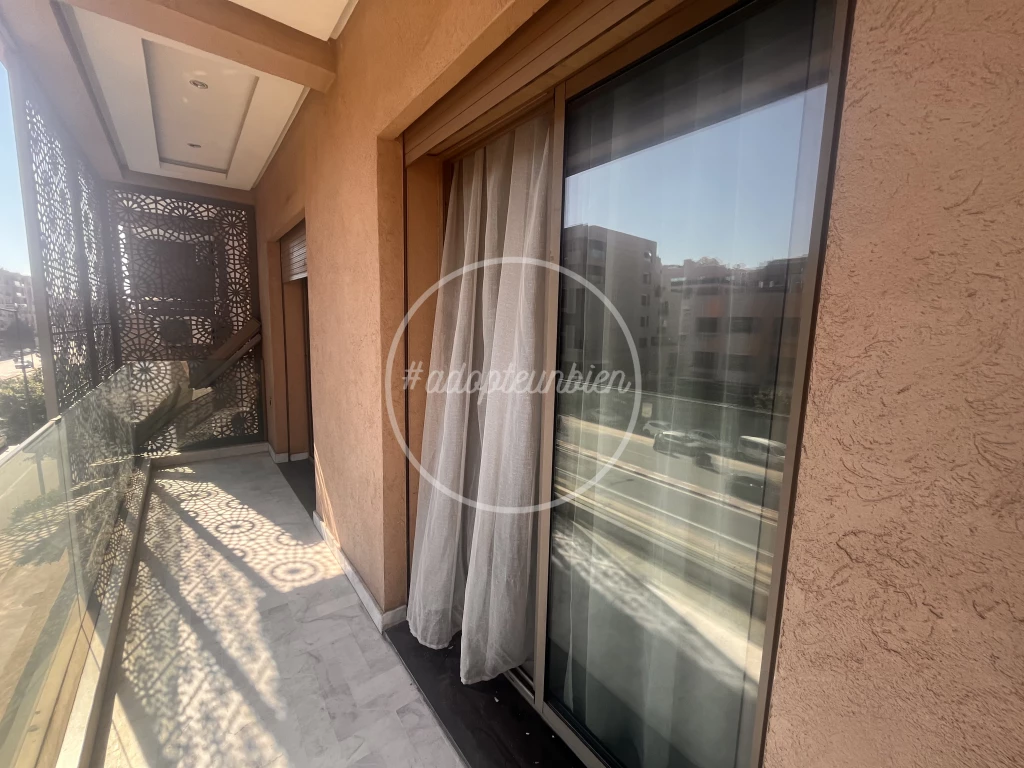 location appartement 2 chambres salon, centre de gueliz