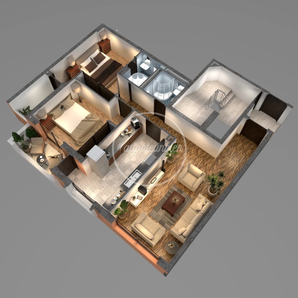 appartement centre guéliz a la vente deux chambres