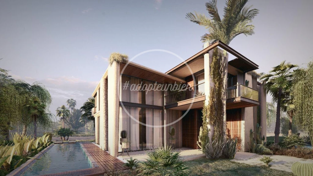 villa semi fini a vendre dans belle résidence a marrakech