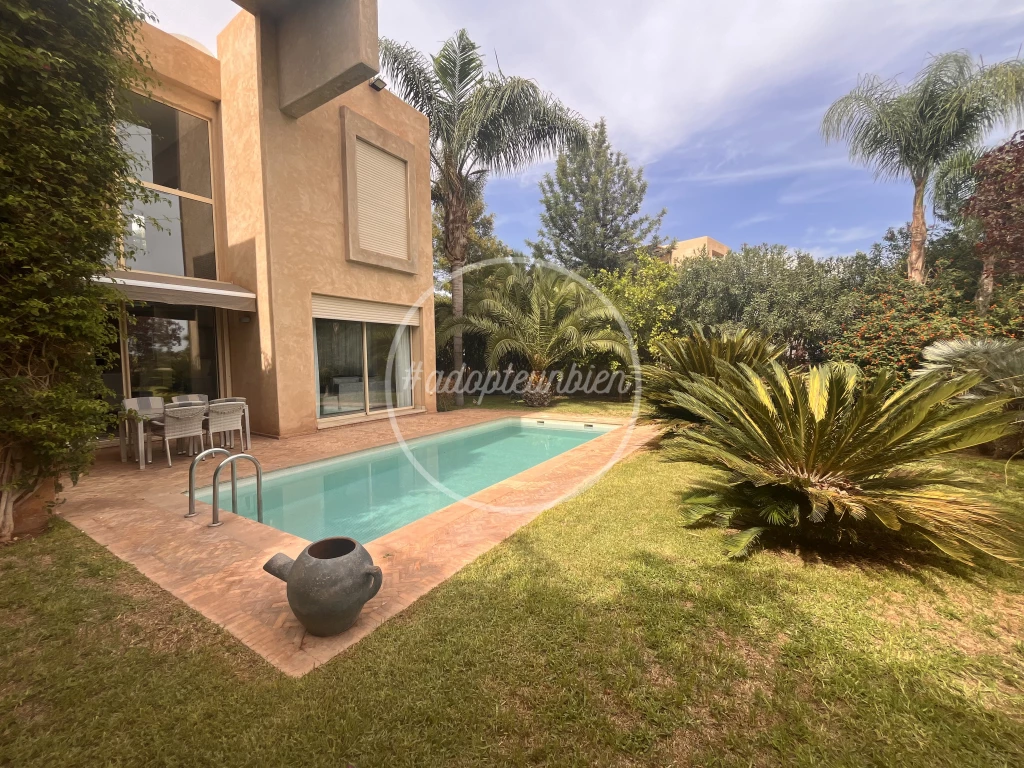 maison meublée en location longue durée marrakech argan golf